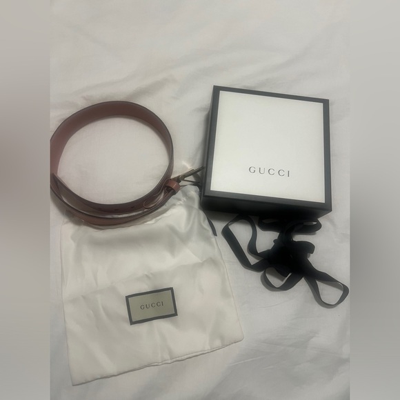 GUCCI AUTHENTIC PASTEL PINK BELT FULL INCLUSION includes receipt 💕 - Picture 4 of 6
